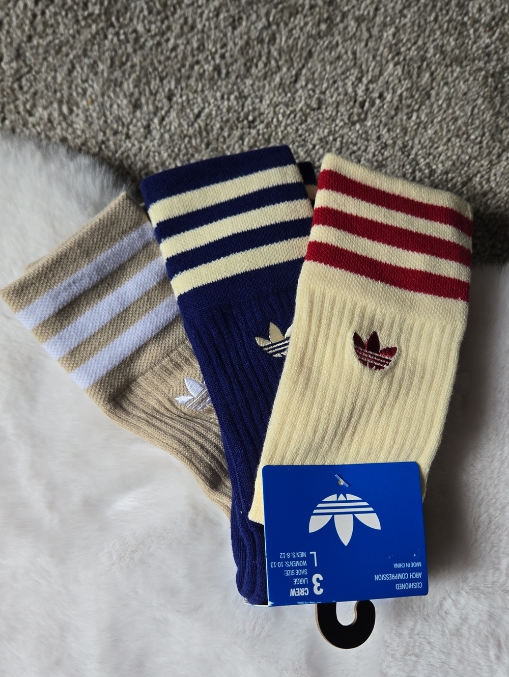 NWT Adidas Crew Socks